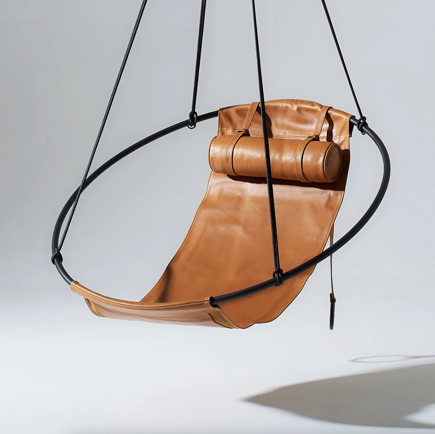 Studio Stirling İkili Sandalye – Soft Ochre Deri